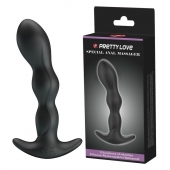 Черный анальный стимулятор простаты с вибрацией Special Anal Massager - 14,5 см. - Baile - в Пушкино купить с доставкой