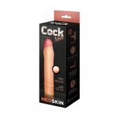 Телесная насадка-удлинитель из неоскин - 19,5 см. - LOVETOY (А-Полимер) - в Пушкино купить с доставкой