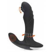 Черный вибромассажер простаты с функцией римминга Plug with Perineum Stimulator - 16,6 см. - Orion - в Пушкино купить с доставкой