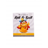 Стимулирующий презерватив-насадка Roll   Ball Banana - Sitabella - купить с доставкой в Пушкино