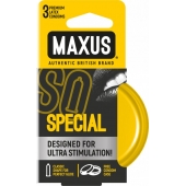 Презервативы с точками и рёбрами в железном кейсе MAXUS Special - 3 шт. - Maxus - купить с доставкой в Пушкино