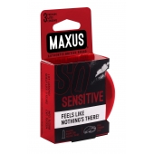 Ультратонкие презервативы в железном кейсе MAXUS Sensitive - 3 шт. - Maxus - купить с доставкой в Пушкино