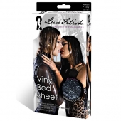 Черная виниловая ткань-простынь для эротических игр - Lux Fetish - купить с доставкой в Пушкино