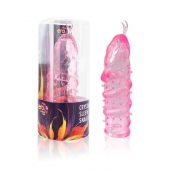 Закрытая рельефная насадка Crystal sleeve snakes в виде змеи с усиками - 14 см. - Erowoman-Eroman - в Пушкино купить с доставкой