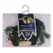 Черный пояс-трусики с двумя насадками Soft-Dolli - 16,5 и 10,5 см. - LOVETOY (А-Полимер) - купить с доставкой в Пушкино