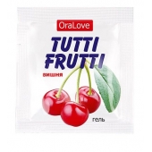 Пробник гель-смазки Tutti-frutti с вишнёвым вкусом - 4 гр. - Биоритм - купить с доставкой в Пушкино