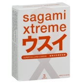 Ультратонкие презервативы Sagami Xtreme SUPERTHIN - 3 шт. - Sagami - купить с доставкой в Пушкино