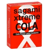 Ароматизированные презервативы Sagami Xtreme COLA - 3 шт. - Sagami - купить с доставкой в Пушкино
