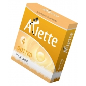 Презервативы Arlette Dotted с точечной текстурой - 3 шт. - Arlette - купить с доставкой в Пушкино