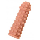 Телесная реалистичная насадка KOKOS Extreme Sleeve 02 с дополнительной стимуляцией - 12,7 см. - KOKOS - в Пушкино купить с доставкой