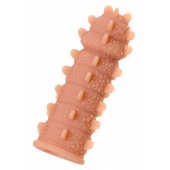 Телесная реалистичная насадка KOKOS Extreme Sleeve 04 с дополнительной стимуляцией - 12,7 см. - KOKOS - в Пушкино купить с доставкой