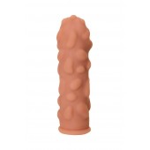 Телесная реалистичная насадка KOKOS Extreme Sleeve 11 с дополнительной стимуляцией - 12,7 см. - KOKOS - в Пушкино купить с доставкой