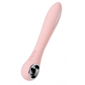 Розовый силиконовый вибратор с электростимуляцией GALVANI VIBE - 21 см. - ToyFa - купить с доставкой в Пушкино