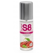 Смазка на водной основе S8 Flavored Lube со вкусом вишни - 125 мл. - Stimul8 - купить с доставкой в Пушкино