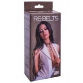 Коричневый поводок и чокер с кольцом Sofi - Rebelts - купить с доставкой в Пушкино