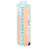 Телесная насадка-удлинитель Silicone Extension - 19 см. - Orion - в Пушкино купить с доставкой