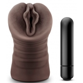 Коричневый мастурбатор-вагина Alexis - Blush Novelties - в Пушкино купить с доставкой