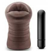 Коричневый мастурбатор-ротик Renee - Blush Novelties - в Пушкино купить с доставкой