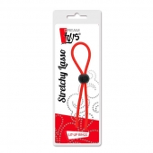 Красное эрекционное лассо с одной бусиной-утяжкой STRETCHY THIN LASSO - Dream Toys - в Пушкино купить с доставкой