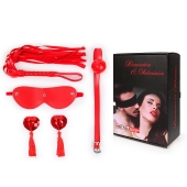 Пикантный набор БДСМ из 4 предметов в красном цвете - Notabu - купить с доставкой в Пушкино