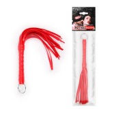 Красная плеть с рукоятью в оплетке - 28 см. - Notabu - купить с доставкой в Пушкино