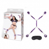 Фиолетовый набор фиксаций на кровати Classic Bedspreader - Lux Fetish - купить с доставкой в Пушкино