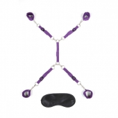 Фиолетовый набор фиксаций на кровати Classic Bedspreader - Lux Fetish - купить с доставкой в Пушкино