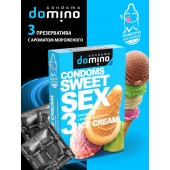Презервативы для орального секса DOMINO Sweet Sex с ароматом мороженого - 3 шт. - Domino - купить с доставкой в Пушкино