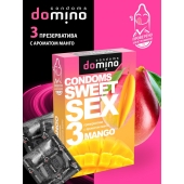 Презервативы для орального секса DOMINO Sweet Sex с ароматом манго - 3 шт. - Domino - купить с доставкой в Пушкино