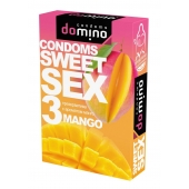 Презервативы для орального секса DOMINO Sweet Sex с ароматом манго - 3 шт. - Domino - купить с доставкой в Пушкино
