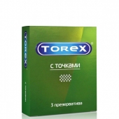 Текстурированные презервативы Torex  С точками  - 3 шт. - Torex - купить с доставкой в Пушкино