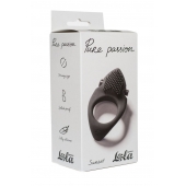 Черное эрекционное виброкольцо Pure Passion Sunset - Lola Games - в Пушкино купить с доставкой