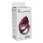 Бордовое эрекционное виброкольцо Pure Passion Sunset - Lola Games - в Пушкино купить с доставкой