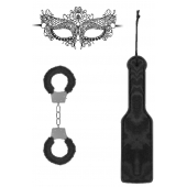 Черный игровой набор Introductory Bondage Kit №4 - Shots Media BV - купить с доставкой в Пушкино