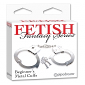 Металлические наручники Beginner s Metal Cuffs - Pipedream - купить с доставкой в Пушкино