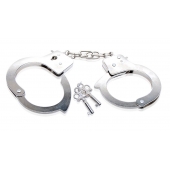Металлические наручники Beginner s Metal Cuffs - Pipedream - купить с доставкой в Пушкино
