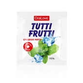 Пробник гель-смазки Tutti-frutti со вкусом мяты - 4 гр. - Биоритм - купить с доставкой в Пушкино