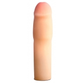 Телесная насадка-удлинитель на пенис PERFORMANCE 1.5INCH COCK XTENDER - 16 см. - Blush Novelties - в Пушкино купить с доставкой