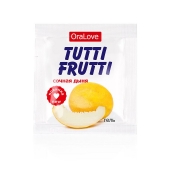 Пробник гель-смазки Tutti-frutti со вкусом сочной дыни - 4 гр. - Биоритм - купить с доставкой в Пушкино