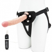 Регулируемые трусики с вибрирующей насадкой - 21 см. - Lux Fetish - купить с доставкой в Пушкино