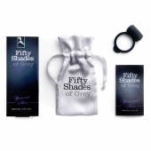 Темно-серое эрекционное кольцо Vibrating Love Ring с вибрацией - Fifty Shades of Grey - в Пушкино купить с доставкой