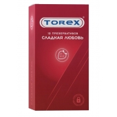 Презервативы Torex  Сладкая любовь  с ароматом клубники - 12 шт. - Torex - купить с доставкой в Пушкино
