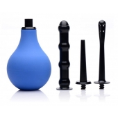 Анальный душ с 3 насадками Premium One-way Valve Anal Douche Set - XR Brands - купить с доставкой в Пушкино