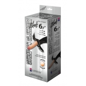 Пояс-трусики с насадкой Glamour - 17 см. - LOVETOY (А-Полимер) - купить с доставкой в Пушкино