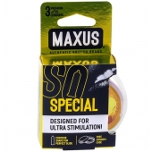 Презервативы с точками и рёбрами в пластиковом кейсе MAXUS Special - 3 шт. - Maxus - купить с доставкой в Пушкино