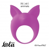 Фиолетовое эрекционное кольцо Kitten Kyle - Lola Games - в Пушкино купить с доставкой