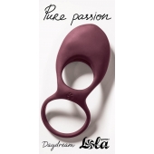 Бордовое эрекционное виброкольцо Daydream - Lola Games - в Пушкино купить с доставкой
