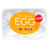 Набор из 6 мастурбаторов Tenga EGG Easy Beat с различным рельефом - Tenga - в Пушкино купить с доставкой