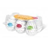 Набор из 6 мастурбаторов Tenga EGG Easy Beat с различным рельефом - Tenga - в Пушкино купить с доставкой