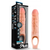 Телесный реалистичный фаллоудлинитель 9 Inch Silicone Cock Sheath Penis Extender - 22,86 см. - Blush Novelties - в Пушкино купить с доставкой